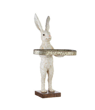 28” Rabbit With Tray