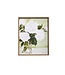 22" White Flowers in Vase Framed Print