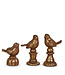 Antique Brass Birds on Pedestals