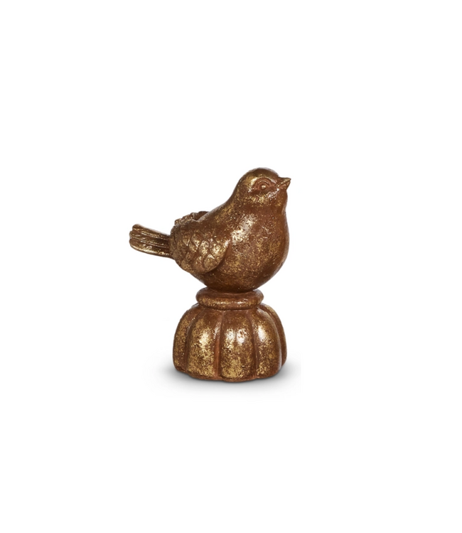 Antique Brass Birds on Pedestals