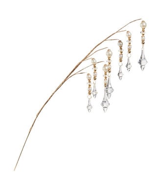 32.5" Pearl Crystal Dripping Spray