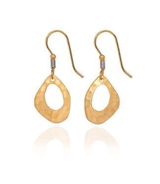 SILVER FOREST Open Shape and Wire Wrap Earrings