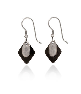 SILVER FOREST Silver Classic Layered Shapes Earrings