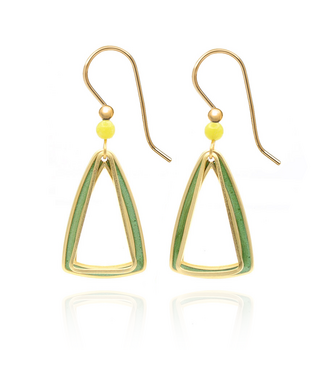 SILVER FOREST Modern Triangle Duet Earrings