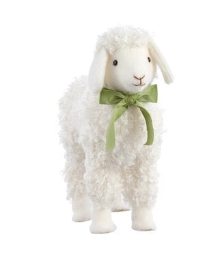 13.5 Inch Sheep  White Green