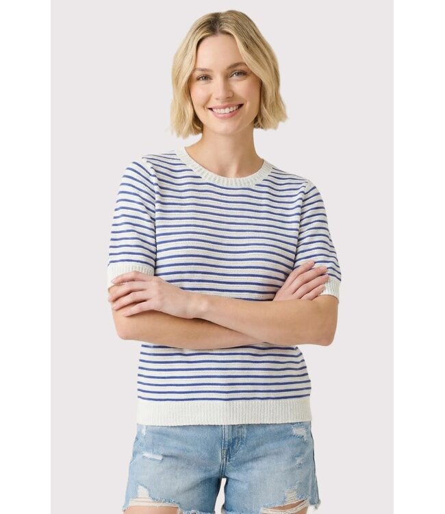 Millie Pointelle Striped Sweater
