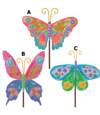 THE ROUND TOP COLLECTION Blooming Butterflies - Sold Individaully