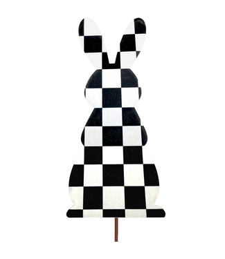 THE ROUND TOP COLLECTION Elegant Checked Rabbit Yard