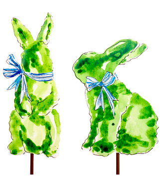 THE ROUND TOP COLLECTION Boxwood Bunnies - Sold Individually