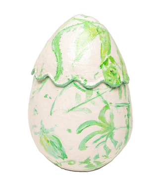 THE ROUND TOP COLLECTION Chinoiserie Green Scallop Egg