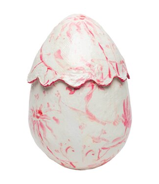 THE ROUND TOP COLLECTION Chinoiserie Pink Scallop Egg