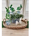 THE ROUND TOP COLLECTION Beck's Boxwood Rabbits in Blue Pots - Sold Individually