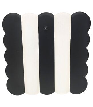 THE ROUND TOP COLLECTION Black & Cream Scallop Display Board