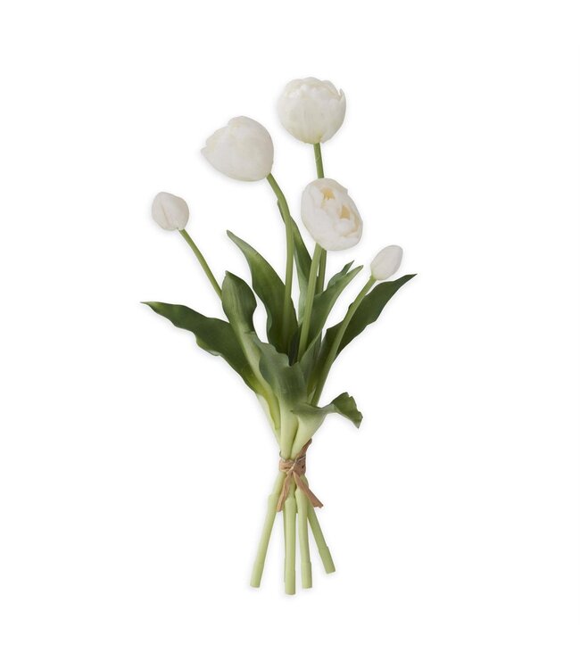 15 Inch Real Touch Tulip Bud & Bloom Bundle UV Protected