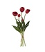 15 Inch Real Touch Tulip Bud & Bloom Bundle UV Protected
