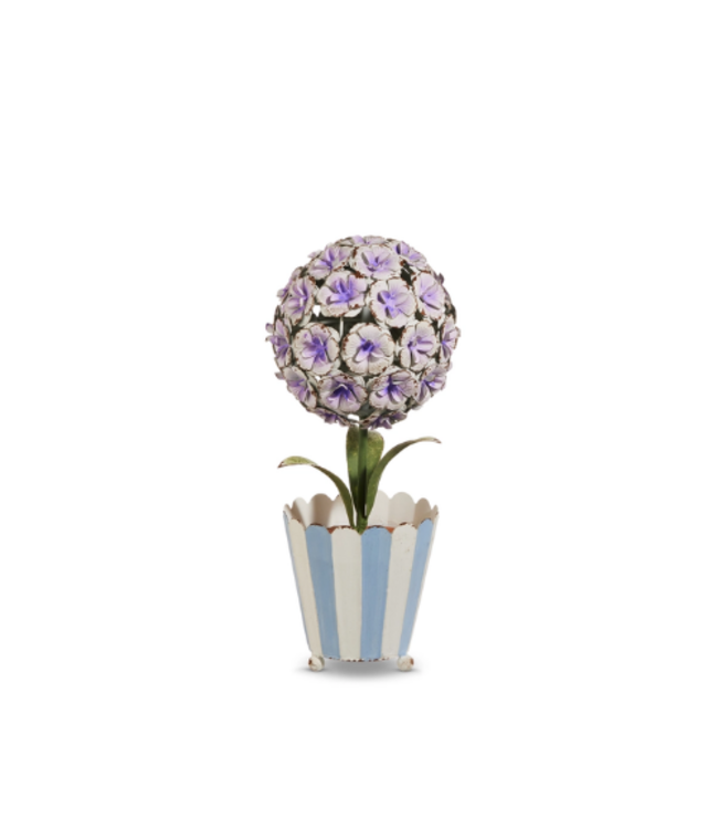 15" Hydrangea Metal Topiaries - Sold Individually