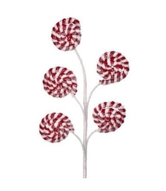 22" Cotton Candy Peppermint Disk Spray