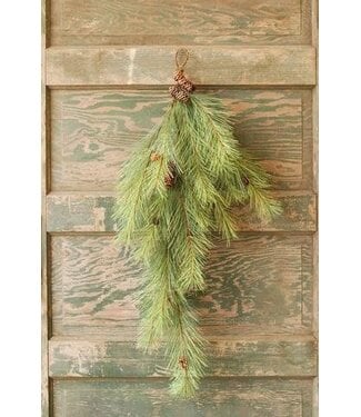 36" Northern Soft Pine Tear Drop with Cones
