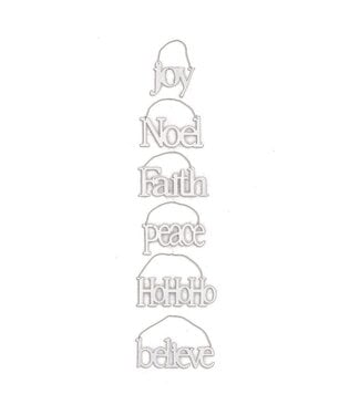 White Christmas Message Ornaments