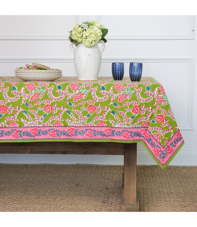 POMEGRANATE Palm Beach Pinecone Tablecloth