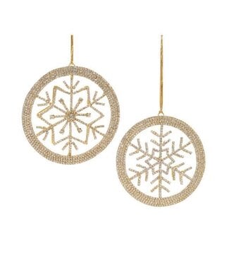 4.5"H Snowflake Ornament