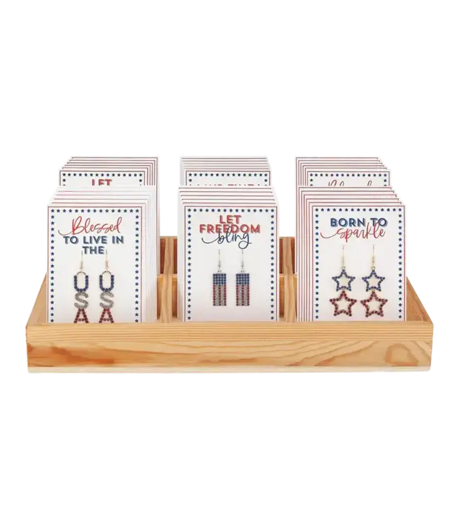 USA Earrings - Sold Individually