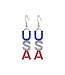 USA Earrings - Sold Individually