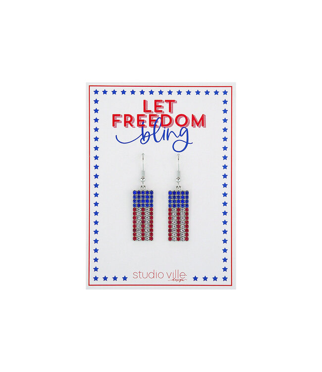 USA Earrings - Sold Individually