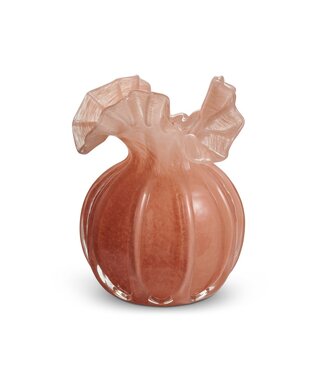 6.5" Salmon Ruffle Vase