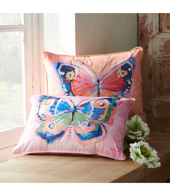 18" Springtime Flutter Pillow - Sold Individually