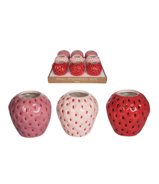 Sm Dol Strawberry Vase in Pdq - Sold Individually