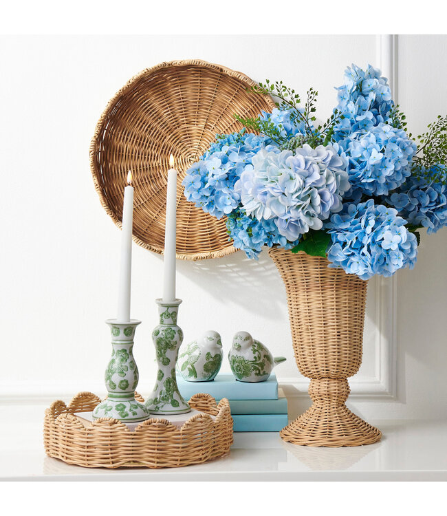 7.25" Green and White Bird - Sold Individually