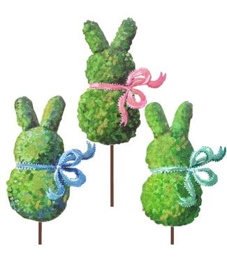 THE ROUND TOP COLLECTION Boxwood Bunnies - Sold Individually