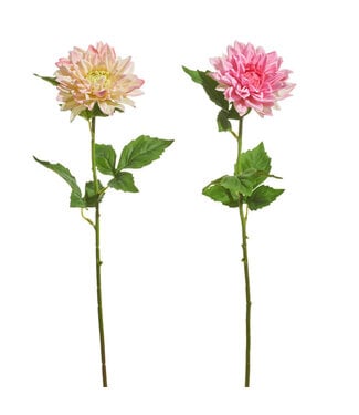 23” Pink Dahlia Stem - Sold Individually