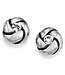 BRIGHTON Love Me Knot Mini Post Earrings Silver