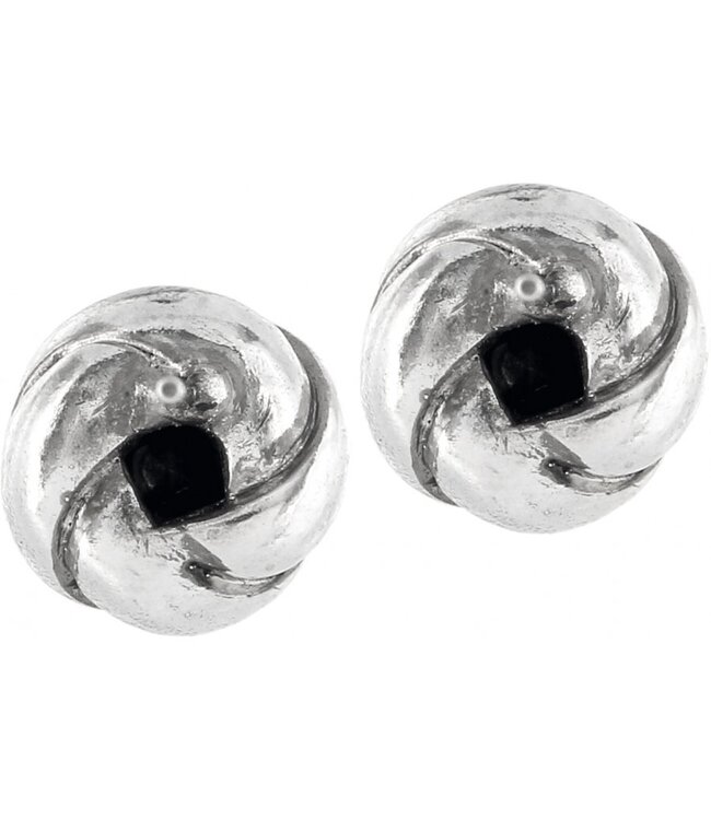 BRIGHTON Love Me Knot Mini Post Earrings Silver
