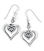 BRIGHTON Alcazar Duet Heart French Wire Earrings