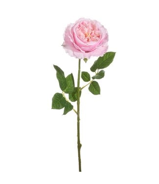 25" Real Touch Pink Rose Spray