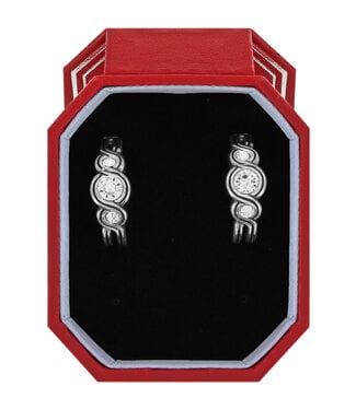 BRIGHTON Infinity Sparkle Hoop Earrings Gift Box