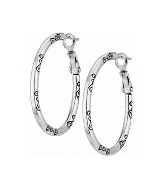 BRIGHTON Oval Hoop Charm Earrings