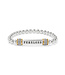 BRIGHTON Meridian Fearless Two Tone Stretch Bracelet