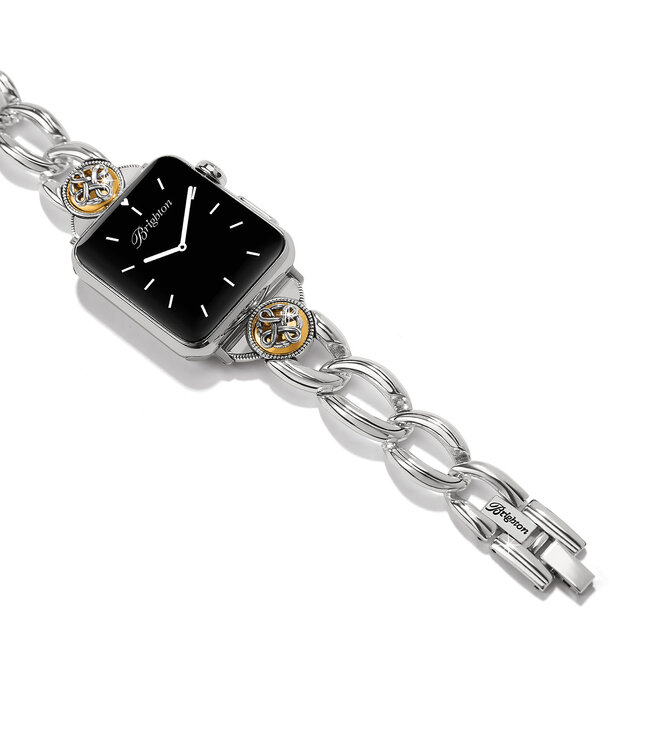 BRIGHTON Interlok Noir Two Tone Watch Band