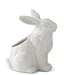 White Porcelain Rabbit Container - Sold Individually