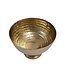 Handmade Decorative Aluminum Pedestal Bowl - Gold