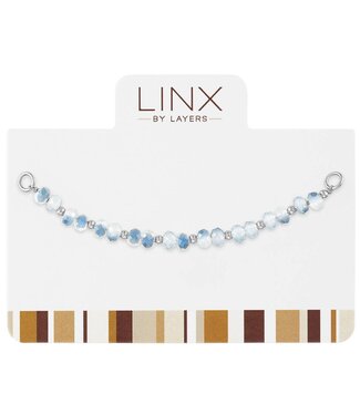 Silver Transitioning White to Blue Facet LINX Add-on