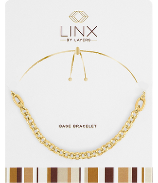 Gold Cable Chain LINX Base Bracelet