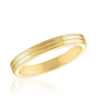 Ribbed Band Gold Layers Ring