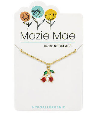 Gold Cherry Mazie Mae Necklace