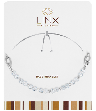 Silver Gray Facet LINX Base Bracelet