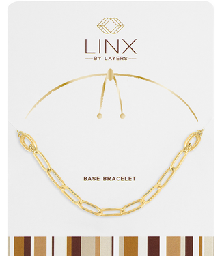 Gold Paperclip LINX Base Bracelet